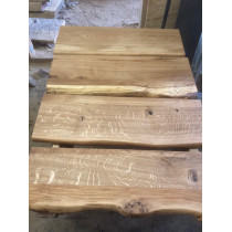 *Treppenstufen Wildeiche* Treppenstufe, Trittstufe, Holzstufe, Baumkante, Massivholz, 90x28x4cm